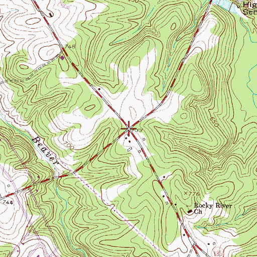 Topographic Map of Varennes (historical), SC