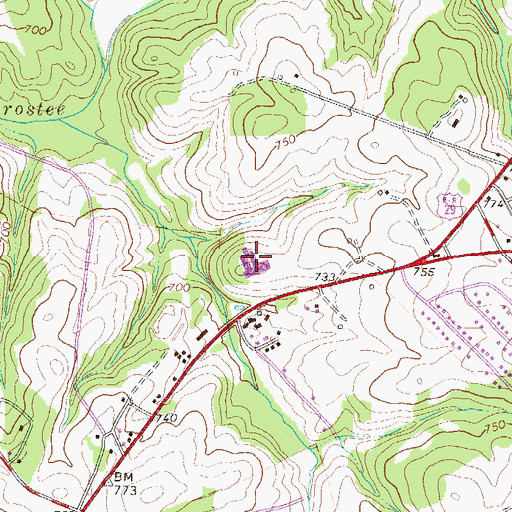 Topographic Map of Varennes Elementary School, SC
