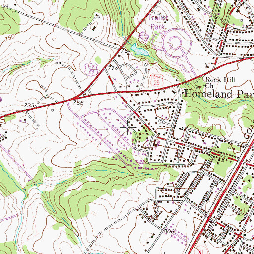 Topographic Map of Varennes Heights, SC