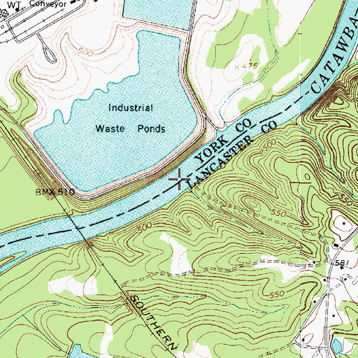 Topographic Map of Indian Ferry (historical), SC