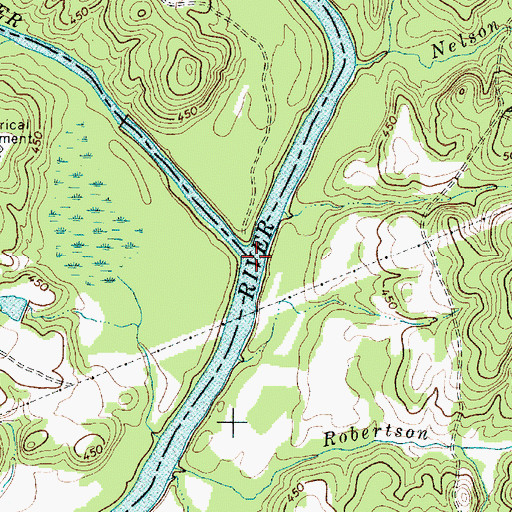 Topographic Map of Pinckney Ferry (historical), SC