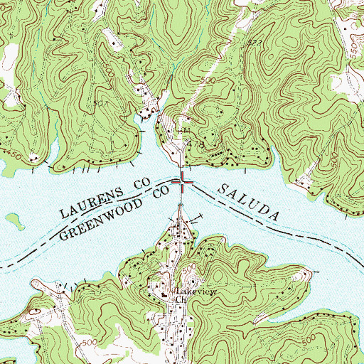 Topographic Map of Boyds Bridge, SC