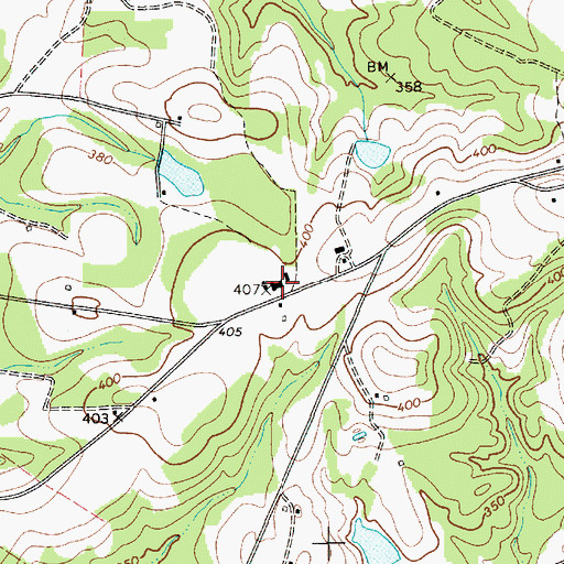 Topographic Map of Macedonia School (historical), SC