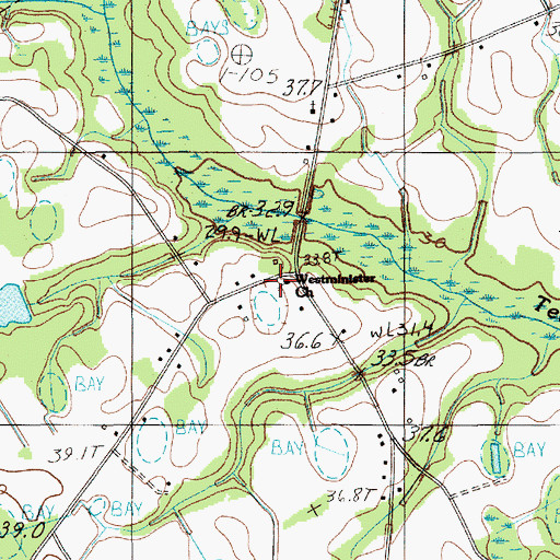 Topographic Map of Westminister School (historical), SC