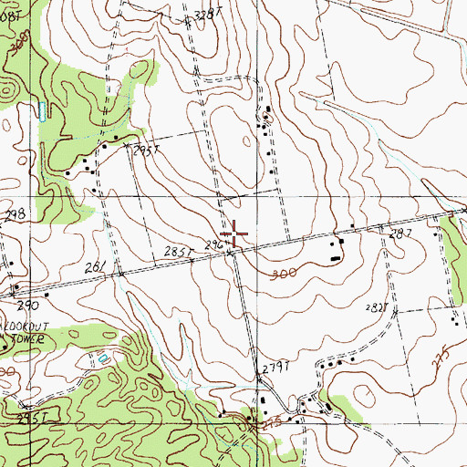 Topographic Map of DuRant School (historical), SC