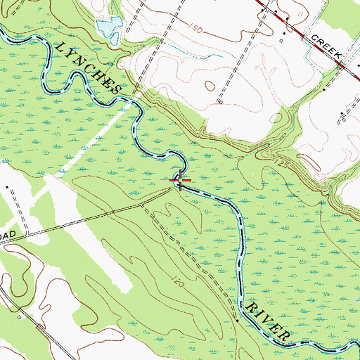 Topographic Map of Durants Ferry (historical), SC