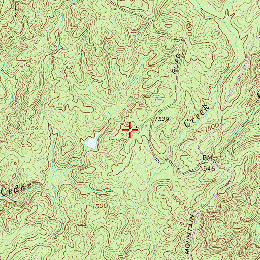 Topographic Map of Cedar Creek Rifle Range, SC