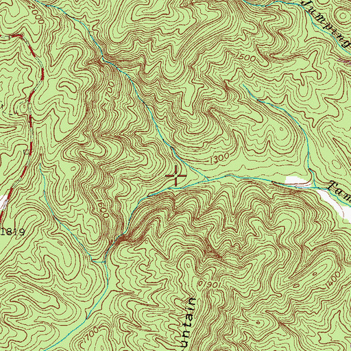 Topographic Map of Lee Falls Special Area, SC