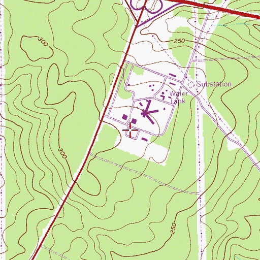 Topographic Map of Savannah River Plant Heliport, SC