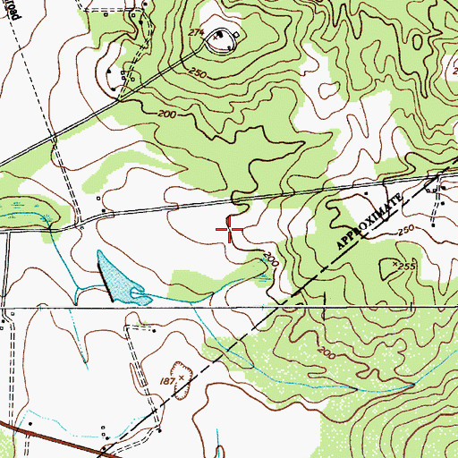 Topographic Map of El Porvenir Airpark, SC