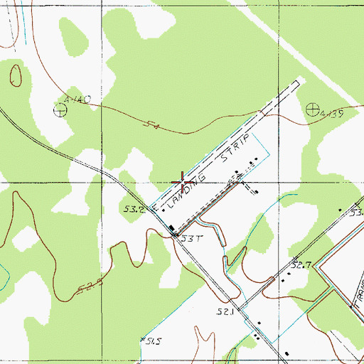 Topographic Map of Mc Neil Airport, SC