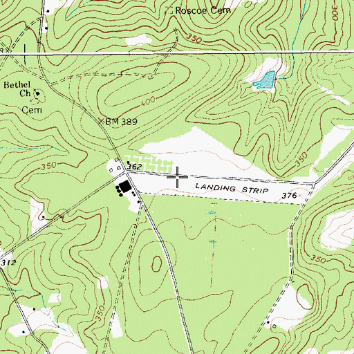 Topographic Map of Wild Irish Rose Airport, SC