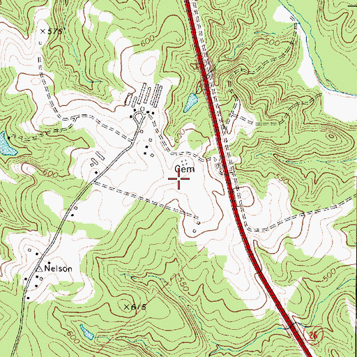 Topographic Map of Carolina Cow Country Airport (historical), SC