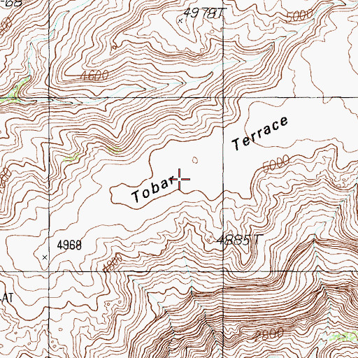 Topographic Map of Tobar Terrace, AZ