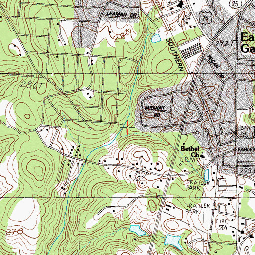 Topographic Map of Palmetto Heliport, SC