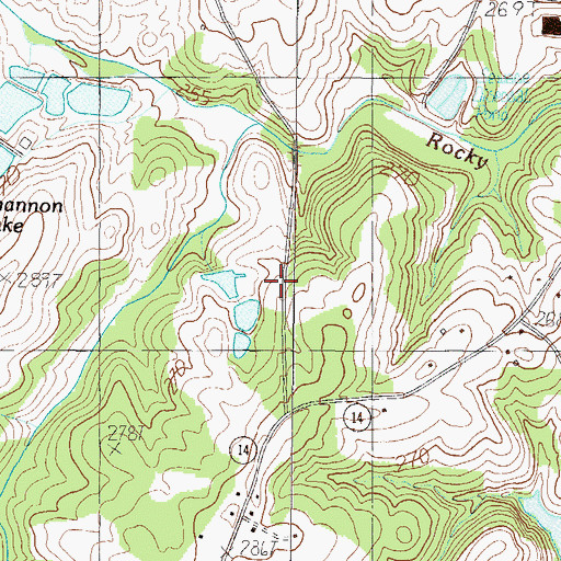 Topographic Map of Hartness Airport, SC