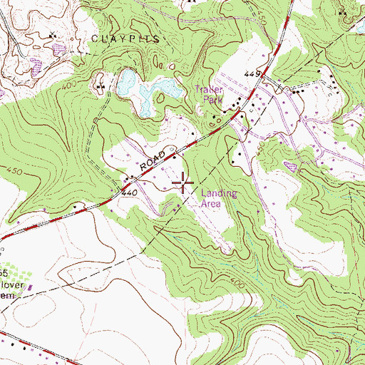 Topographic Map of Harman Airport, SC