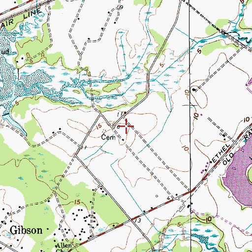 Topographic Map of Too Goo Doo Farms Airport, SC