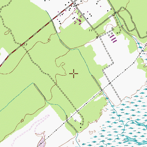 Topographic Map of Raven's Run Airport, SC