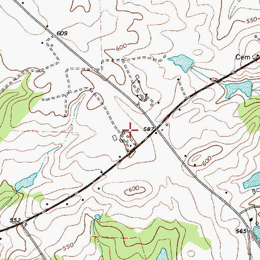 Topographic Map of Sexton Airport, SC