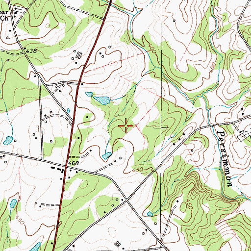 Topographic Map of Scurry Airport (historical), SC