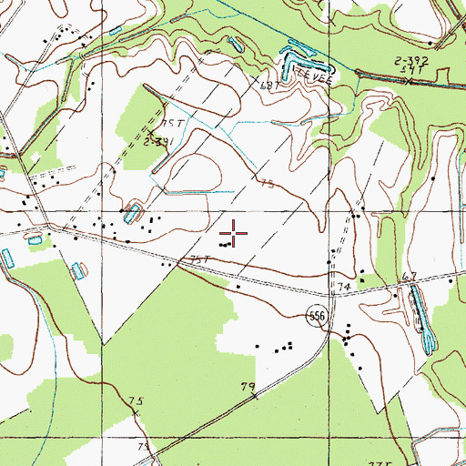 Topographic Map of Cockfield Aerodrome, SC