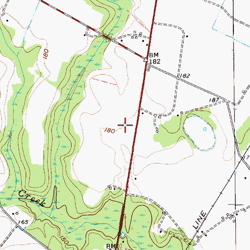 Topographic Map of Ross Strip (historical), SC