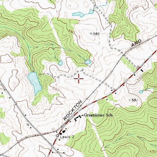 Topographic Map of Fairfield County Airport, SC