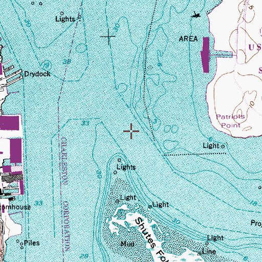Topographic Map of Horse Reach, SC