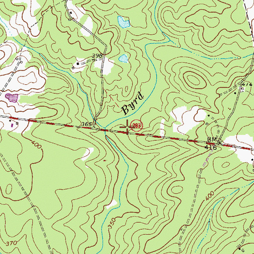 Topographic Map of Byrd Creek Rifle Range, SC