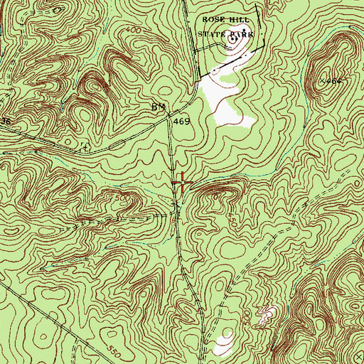 Topographic Map of Gist Bridge Boat Ramp, SC