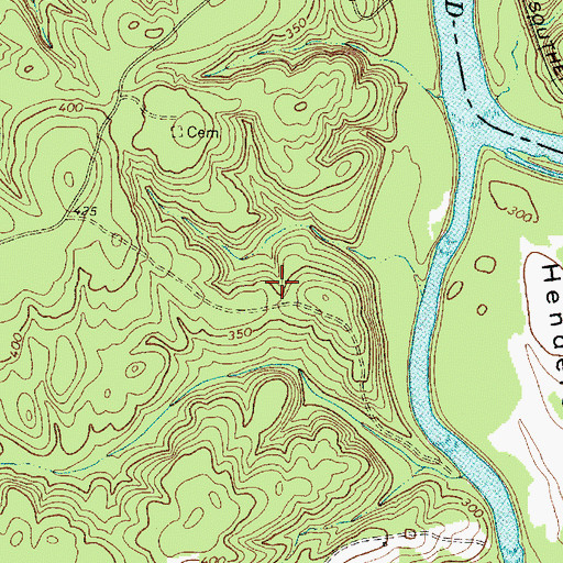 Topographic Map of Broad River Scenic Area, SC