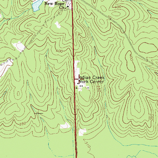 Topographic Map of Enoree Ranger District Office, SC