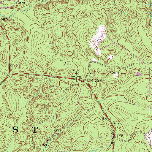 Topographic Map of Dorn School (historical), SC