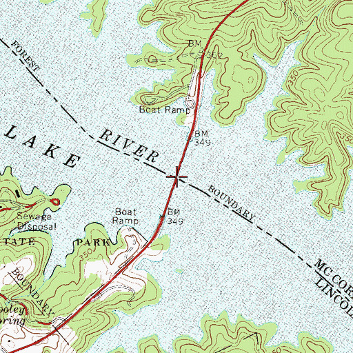 Topographic Map of Fortsons Ferry (historical), SC