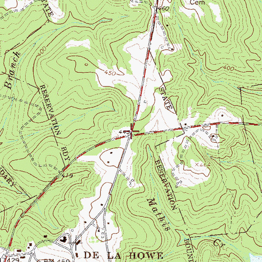 Topographic Map of Lethia, SC