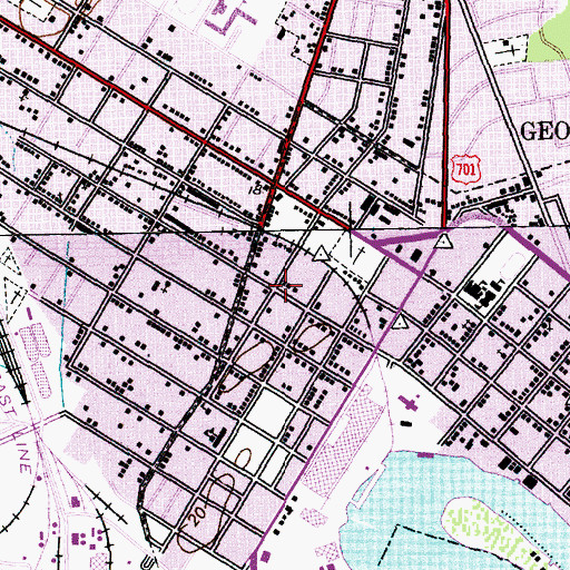 Topographic Map of Victory Christian Fellowship Full Gospel Church, SC