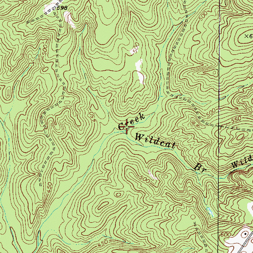 Topographic Map of Dodds Branch, SC