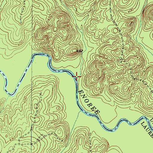 Topographic Map of Judas Branch, SC