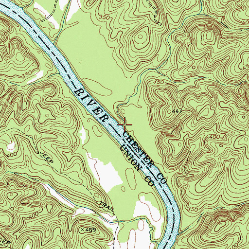 Topographic Map of Mountain Creek, SC