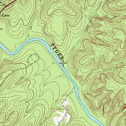 Topographic Map of Salters Creek, SC