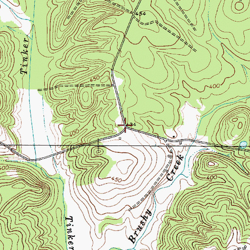 Topographic Map of Tinker Creek Church (historical), SC