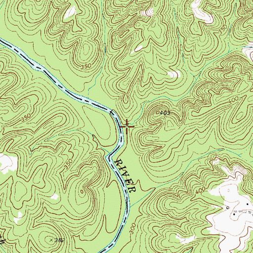 Topographic Map of Wilsons Creek, SC