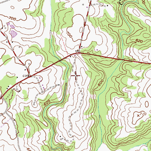 Topographic Map of Rock Mills Post Office (historical), SC