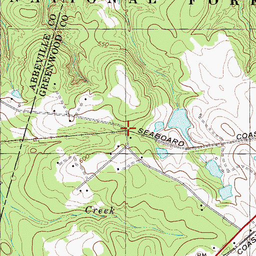 Topographic Map of Lorenzo (historical), SC