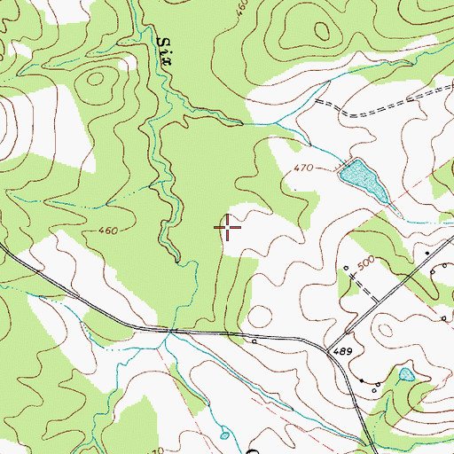Topographic Map of Oak Grove School (historical), SC