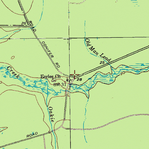 Topographic Map of Bates Still (historical), SC
