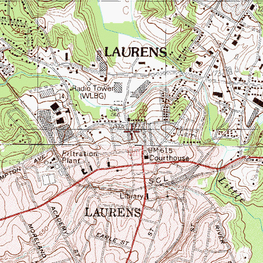 Topographic Map of Bethel African Methodist Episcopal Church, SC