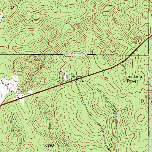 Topographic Map of Sardis Methodist Church (historical), SC