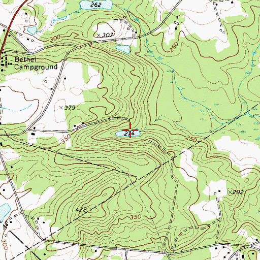 Topographic Map of Miles Pond, SC